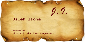 Jilek Ilona névjegykártya